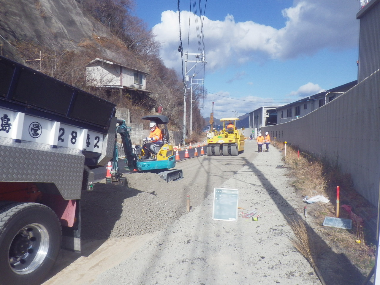 路床整正状況