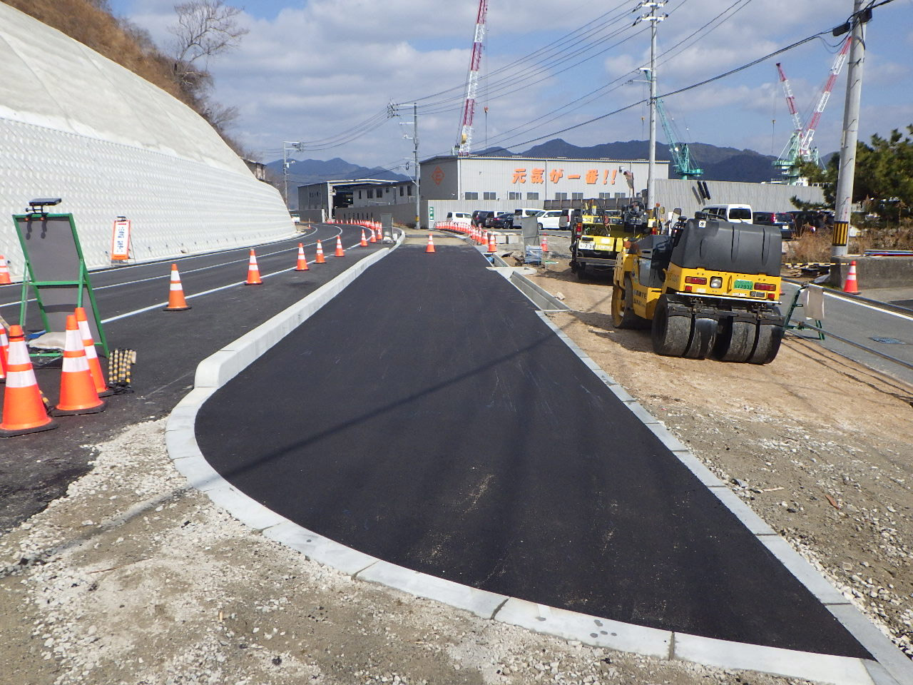 路床盛土状況